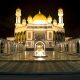 Night image of Jame’Asr Hassanil Bolkiah Mosque, Bandar Seri Begawan, Brunei.