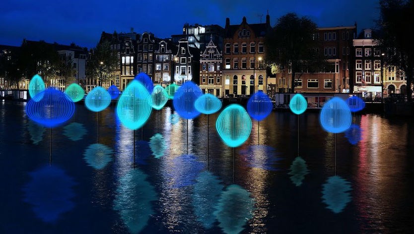 Seni lampu dalam Amsterdam Light Festival