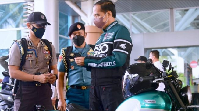 Kendarai Moge, Presiden Jokowi Tinjau Fasilitas MotoGP Mandalika