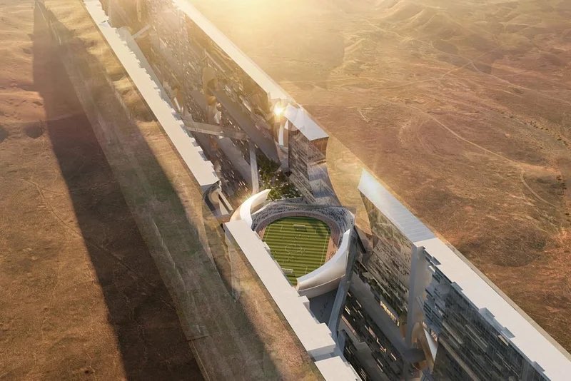 Gedung Pencakar Langit Akan Dibangun Membelah Gurun di Arab Saudi
